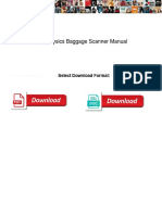 Astrophysics Baggage Scanner Manual