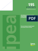 The Defense Industry in Brasil - Characteristics and Involvement of Supplier Firms - IPEA - 2014