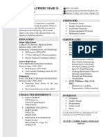 Stanley Astrho Mari D. Gonzales: Strengths Objectives