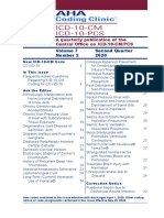 A Quarterly Publication of The Central Office On ICD-10-CM/PCS