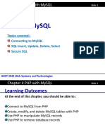 Chapter 4 PHP With MySQL