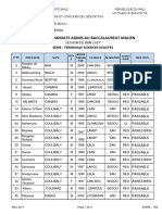 Admis Tse - Bac 2017 - Ae Segou