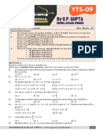 Yts 09 Xi Maths Sample Papers O.P. Gupta