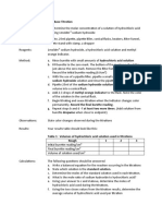 Acid Base Titration