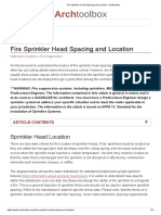 Fire Sprinkler Head Spacing and Location - Archtoolbox