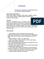 Temporay Mount of Plant Cell