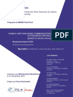 Visible Light and Radio Communication For Cooperative Autonomous Driving