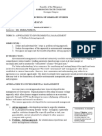 Sampayan Joshua Gio C Approaches To Enviromental Management Problem Solving Approach