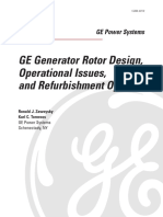 GER4212 GE Generator Rotor Design Ops Issues Refubishment Options