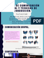 Medios de Comunicación Grupal y Técnicas de Conducción