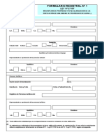 Formulario Registral N 1 Ley 27157 para Llenar