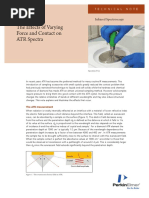 The Effects of Varying Force and Contact On ATR Spectra