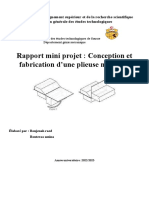 Mini Projet Plieuse Rapport