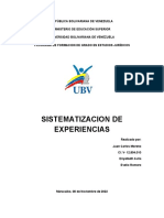 Sistematizacion de Experiencias