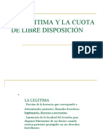 Legítima y Cuota de Libre Disposición