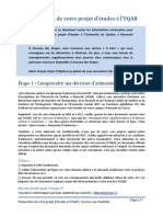 Préparation Projet Études UQAR Web Projet 04-09-19