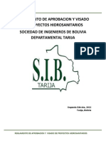 Reglamento de Aprobacion y Visado de Proyectos Hidrosanitarios v3