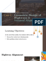 Geometric Design of Highways 3-Vertical Alignment