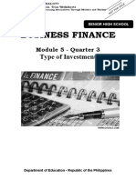 Business Finance 12 Second Sem Module 5 Gen. Trias - Worksheet Template