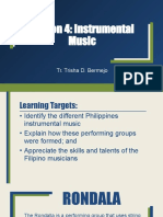 Lesson 4 - Instrumental Music