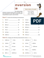 Unit Conversion Practice