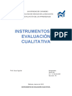 Instrumentos de Evaluación Cualitativa