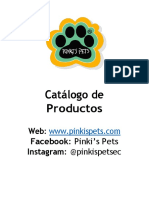 Catálogo de Productos Pinkis Pets