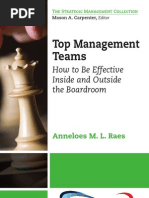 Top Management Teams: How To Be Effective Inside and Outside The Boardroom