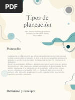 Tipos de Planeación