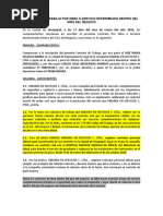 Contrato de Trabajo de Obra o Servicio Dentro Del Giro Del Negocio-Laica