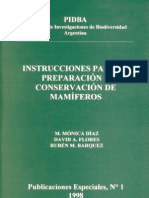 Instrucciones para Preparacion y Conservacion