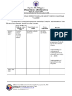 Annual Instructional Sup & Monitoring Calendar 2022