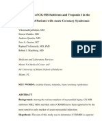 Comparison of CK-MB Subforms and Troponin I in The Evaluation of Patients With Acute Coronary Syndromes