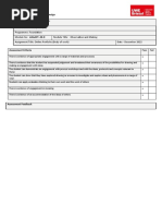 Felix Coates Observation and Making Feedback Form