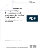 Flexible Sheets For Waterproofing Ð Determination of Resistance To Tearing (Nail Shank) Ð