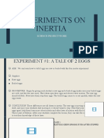 Experiments On Inertia