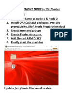 Add-Remove Node in 19c Cluster