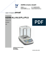 Kern ALS Og ALJ Analysevekt Servicemanual