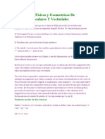 Aplicaciones Físicas y Geometricas de Productos Escalares Y Vectoriales