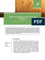 UK EU Divergence in Environmental Regulation - The Case of The EU Industrial Emissions Directive - IEEP UK 2022