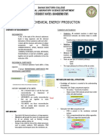 Biochemical Energy Production Handouts