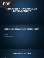 Chapter 7 - Curriculum Development 1