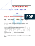 Bài Tập Từ Vựng Tiếng Anh - Prep.vn Sưu Tầm