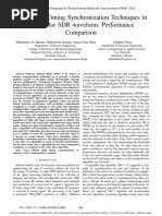 Analysis of Timing Synchronization Techniques in OFDM For SDR Waveform Performance Comparison