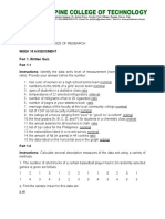 Methods of Research Week 15 Assessment