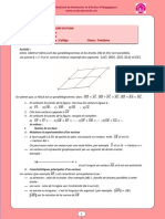 Maths 3e VECTEURS DU PLAN