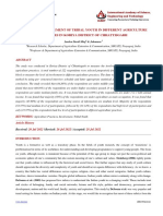 7.ijhss-10. Reviewed - Ijhss - A Study On Involvement of Tribal Youth in Different Agriculture Practices in Koriya District of Chhattisgarh-Fft