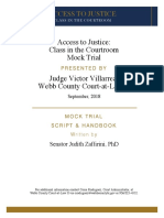 Class in The Courtroom Mock Trial Handbook