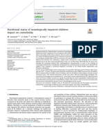 Nutritional Status of Neurologically Impaired Children - Impact On Comorbidity