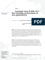 Technologie Sans Fil 802.15.4 - Son Héritage Protocolaire Et Ses Applications